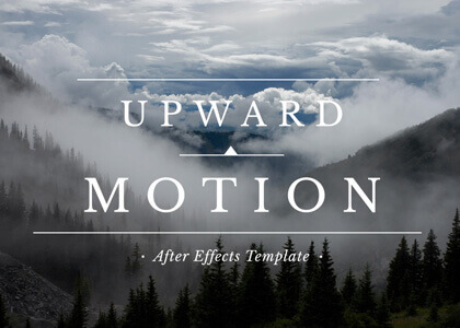 Upward Motion Slideshow After Effects Template