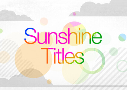 Sunshine Titles – After Effects Template