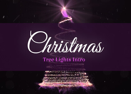 Christmas Tree Lights Intro – After Effects Template