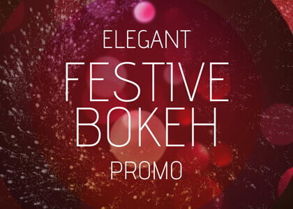Elegant Festive Bokeh After Effects titles template