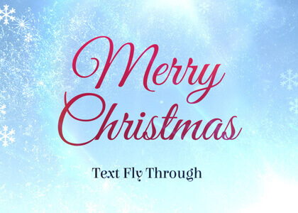 Christmas Text Flythrough – After Effects Template