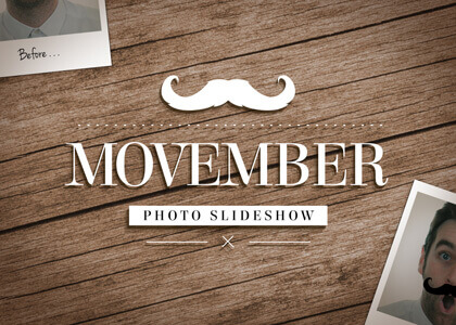 Movember Slideshow Feature After Effects slideshow template