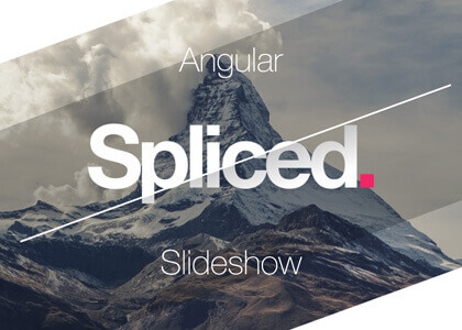 Spliced Angular After Effects slideshow template