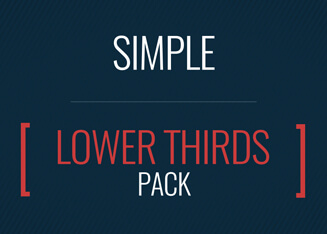 Simple Lower Thirds Pack – After Effects Template