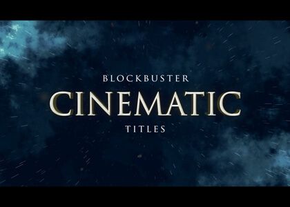 Cinematic Titles After Effects template