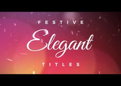 Elegant Festive After Effects titles template
