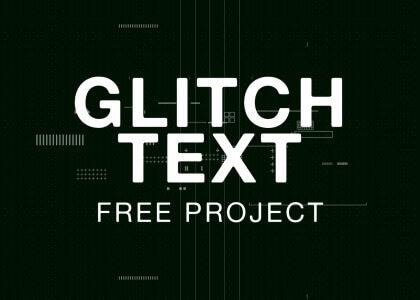 Glitch Text – Free After Effects Project