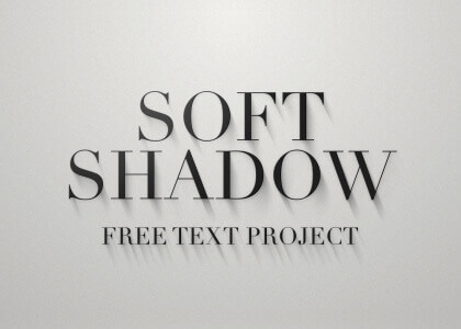 Soft Shadow Text – Free After Effects Project