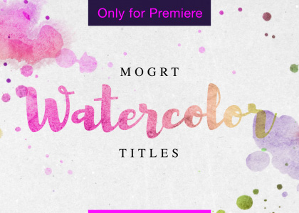Watercolor Title – Motion Graphics Template