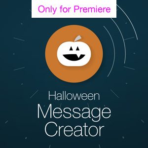 Halloween Message Motion Graphics Template for Premiere Pro