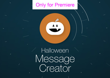 Halloween Message Creator – Motion Graphics Template