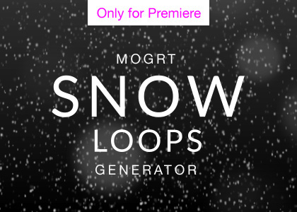 Snow Overlay Motion Graphics Template for Premiere Pro
