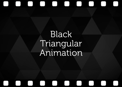 Triangular Black Background – Animated Clip
