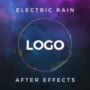 Electric Rain free youtube intro logo reveal After Effects template