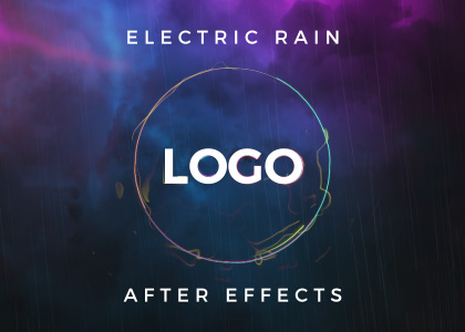 Electric Rain Logo Reveal – After Effects Template