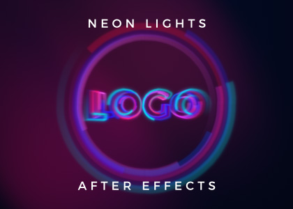 Neon Lights Logo Reveal Free After Effects Template Enchanted Media