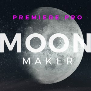 Moon Image Word Cloud Motion Graphics Template for Premiere Pro