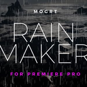 Rain Creator Word Cloud Motion Graphics Template for Premiere Pro