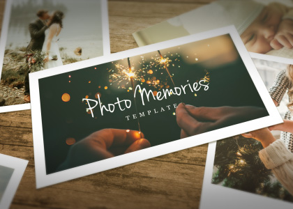 Photo Memories After Effects photo slideshow template