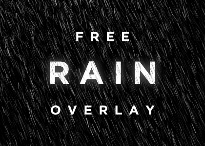 Free rain particle overlay video effect