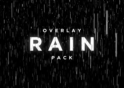 Rain particle overlay video effect pack