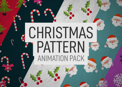 Christmas Pattern Background Animation Pack