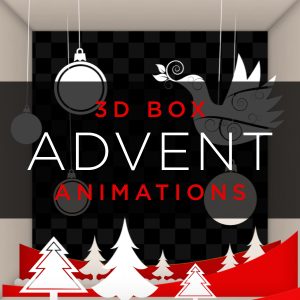 Advent Calendar 3D Box Animation Pack Green Screen Stock Footage Feature