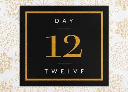 Elegant Festive Foil Calendar Number Reveal Title for Premiere THUMB