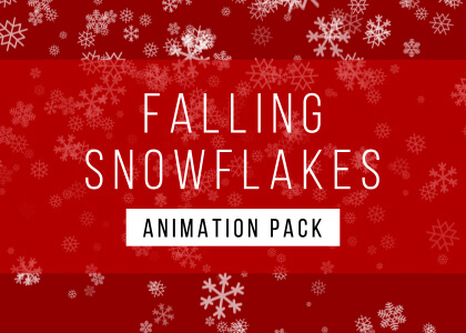 Falling Snowflake Background Animation Pack Feature
