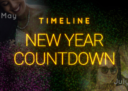 New Year Timeline Countdown Template for After Effects