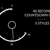 40 Second VT Countdown Clock Title Overlay