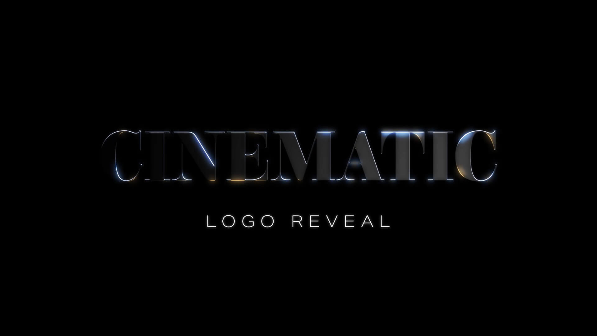 Cinematic Bevelled Logo Reveal Template for Premiere Pro