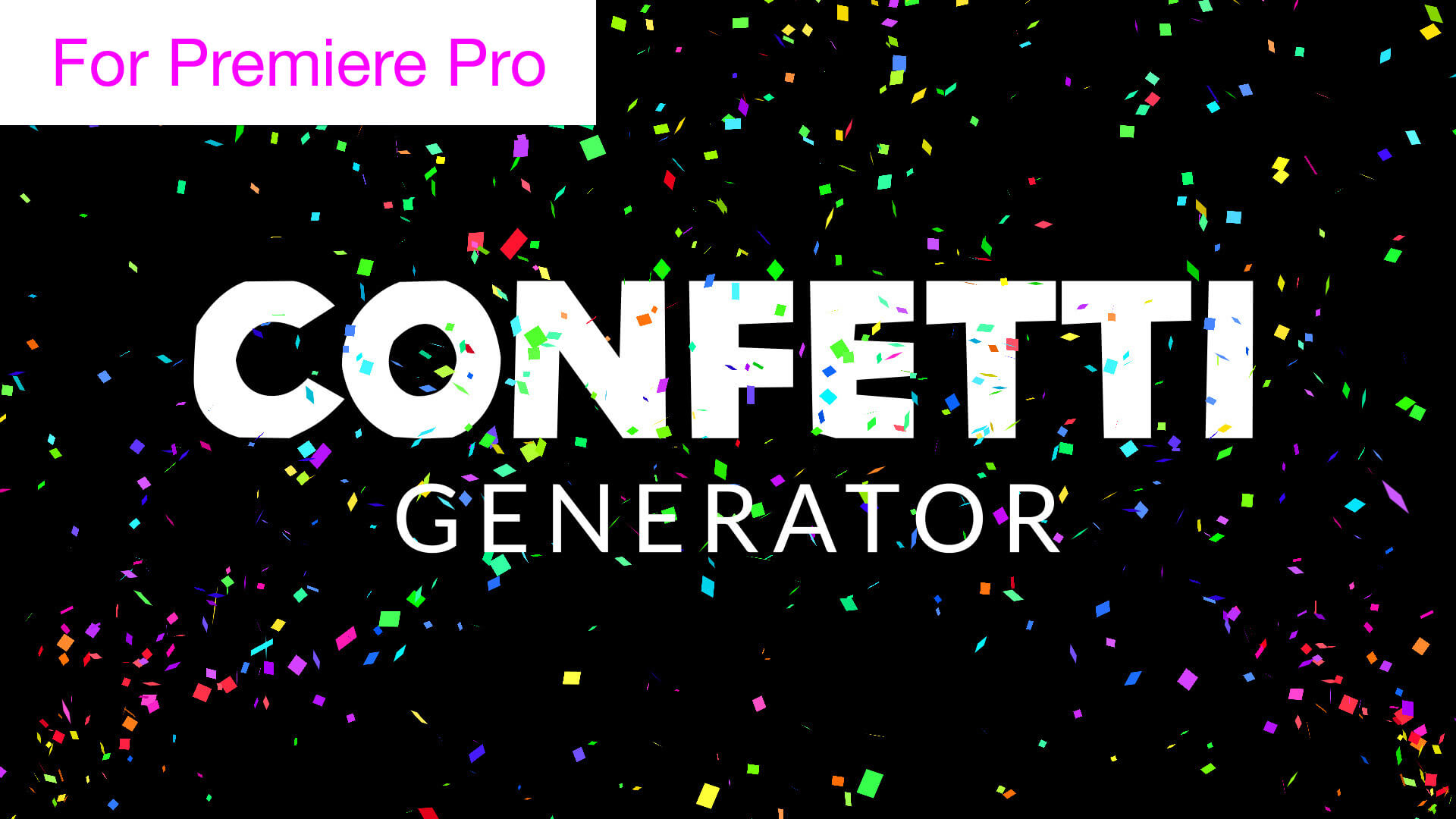 Confetti Cannon Overlay Generator Template for Premiere Pro