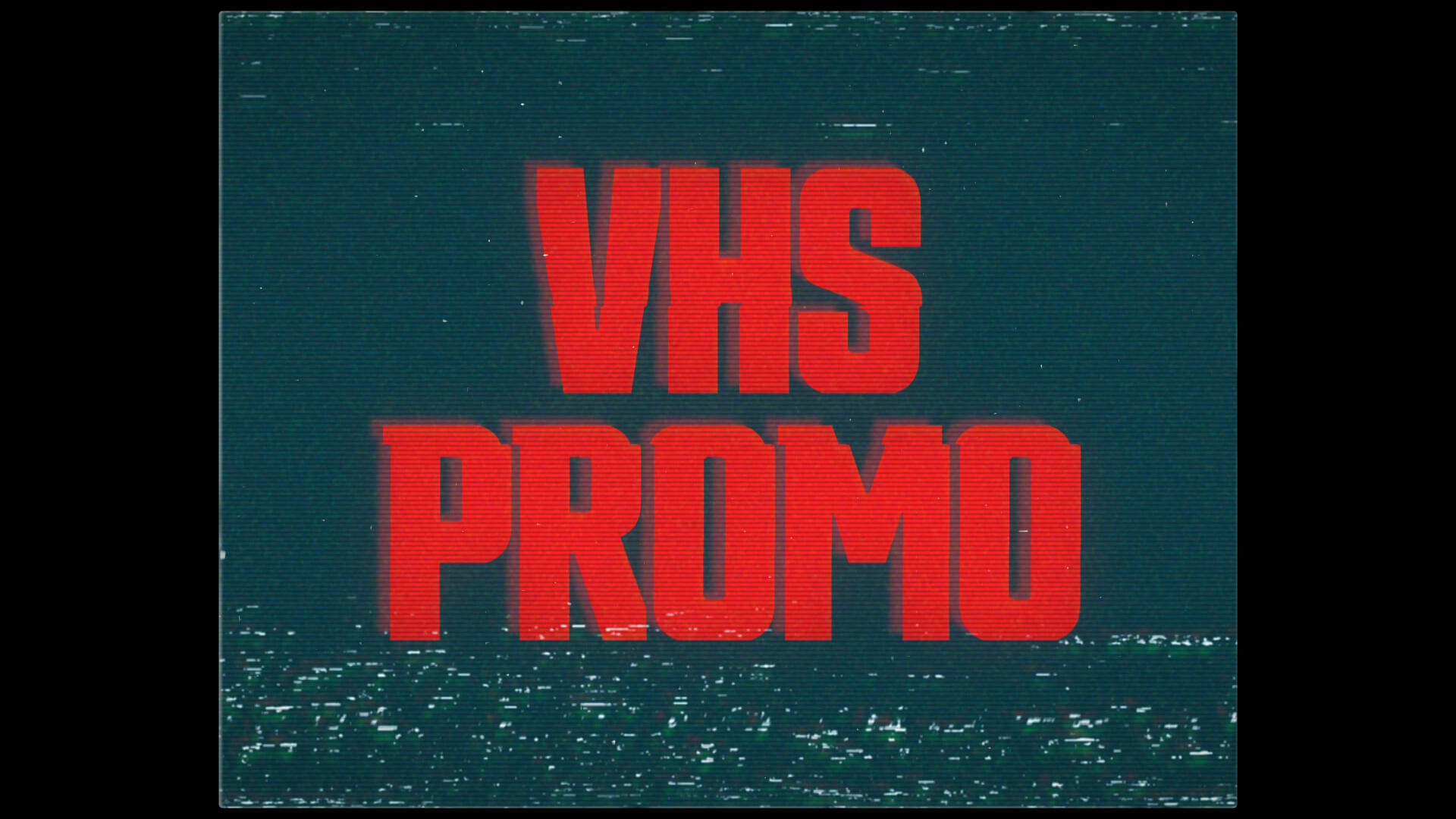 Damaged VHS Text and Logo Promo Template for Premiere Pro