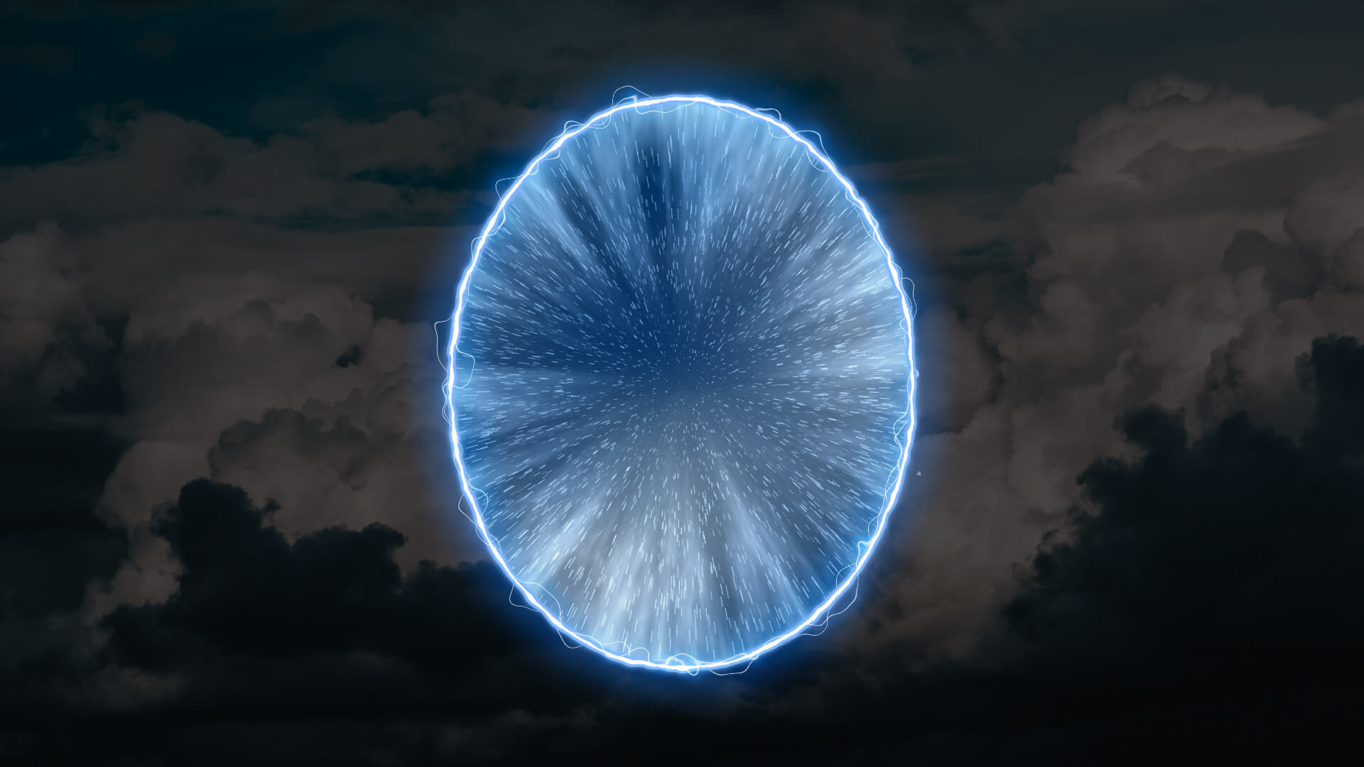 Glowing Energy Warp Portal Overlay Template for Premiere Pro