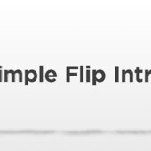 Simple Flip Text and Logo Intro
