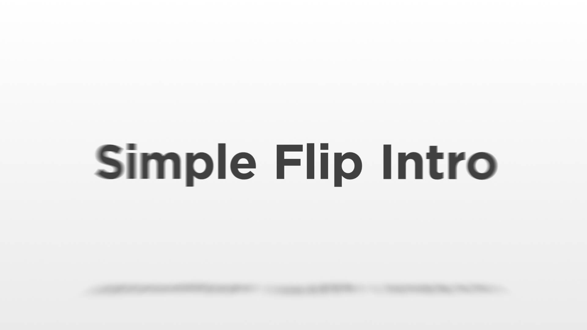 Simple Flip Text and Logo Intro Template for Premiere Pro