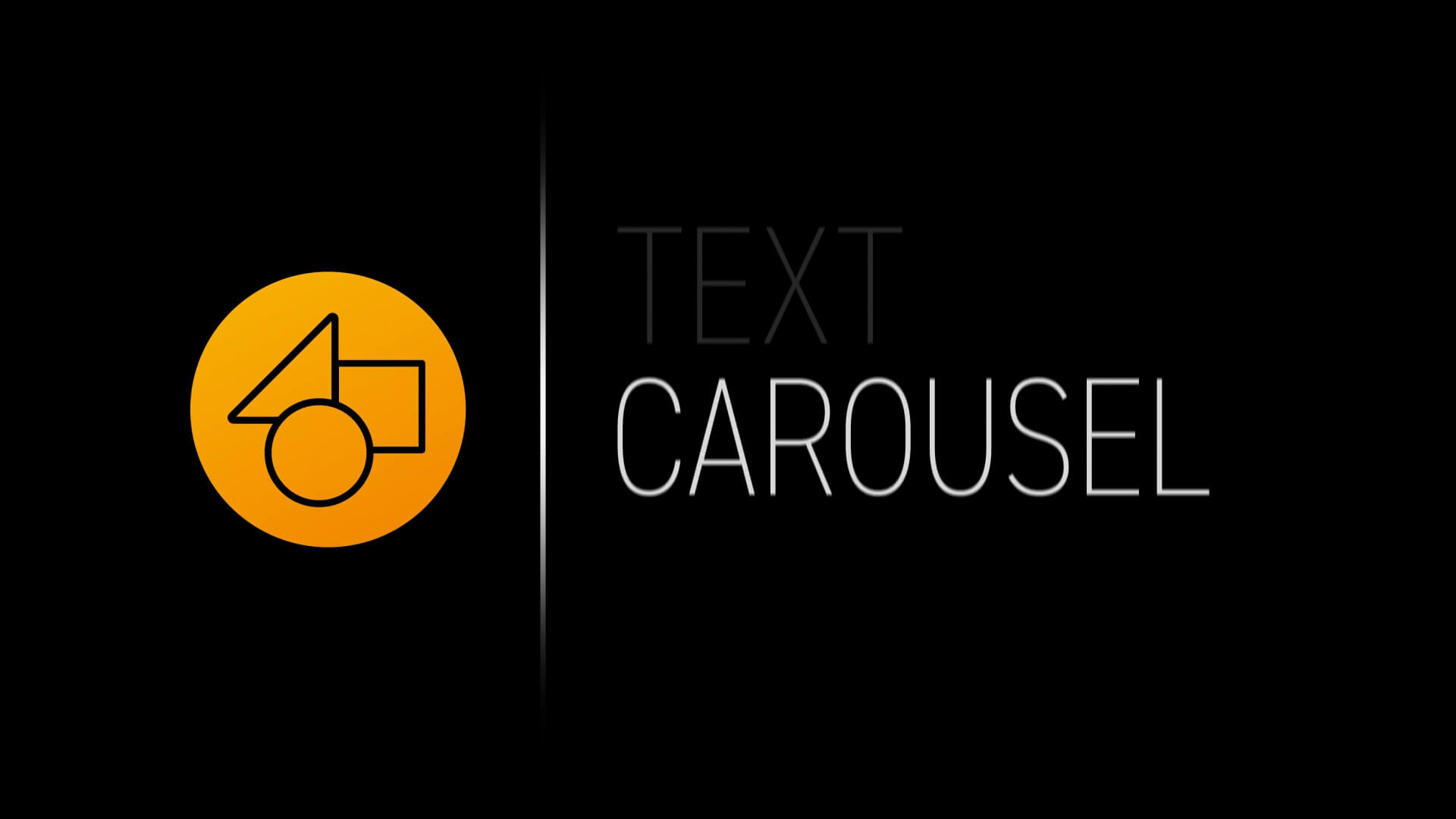 Simple Logo and Carousel Text Template for Premiere Pro