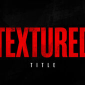 Textured Paint Stroke Title