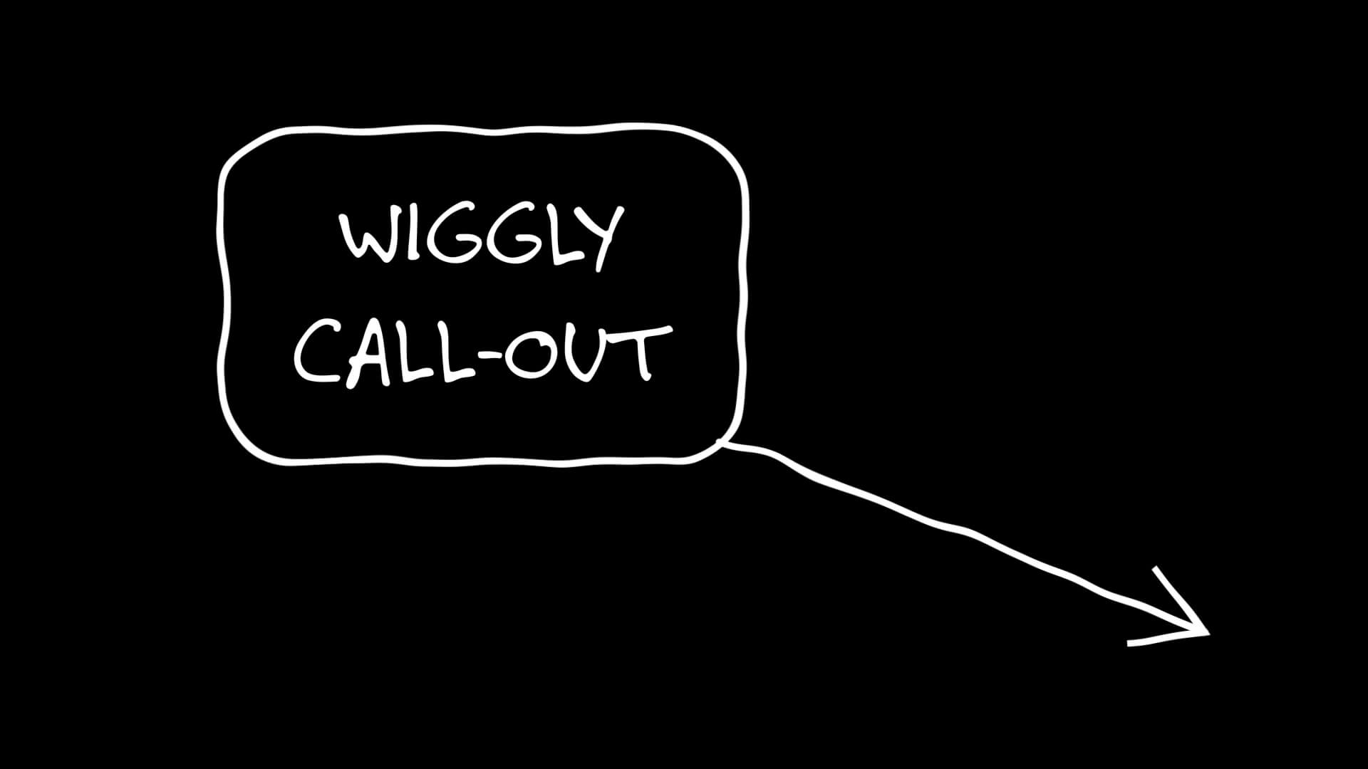 Wiggly Hand Written Call Out Text Box Template for Premiere Pro