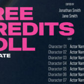 Rolling Film Credits – Free After Effects Template