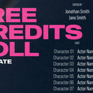 Free Rolling Credits After Effects Template